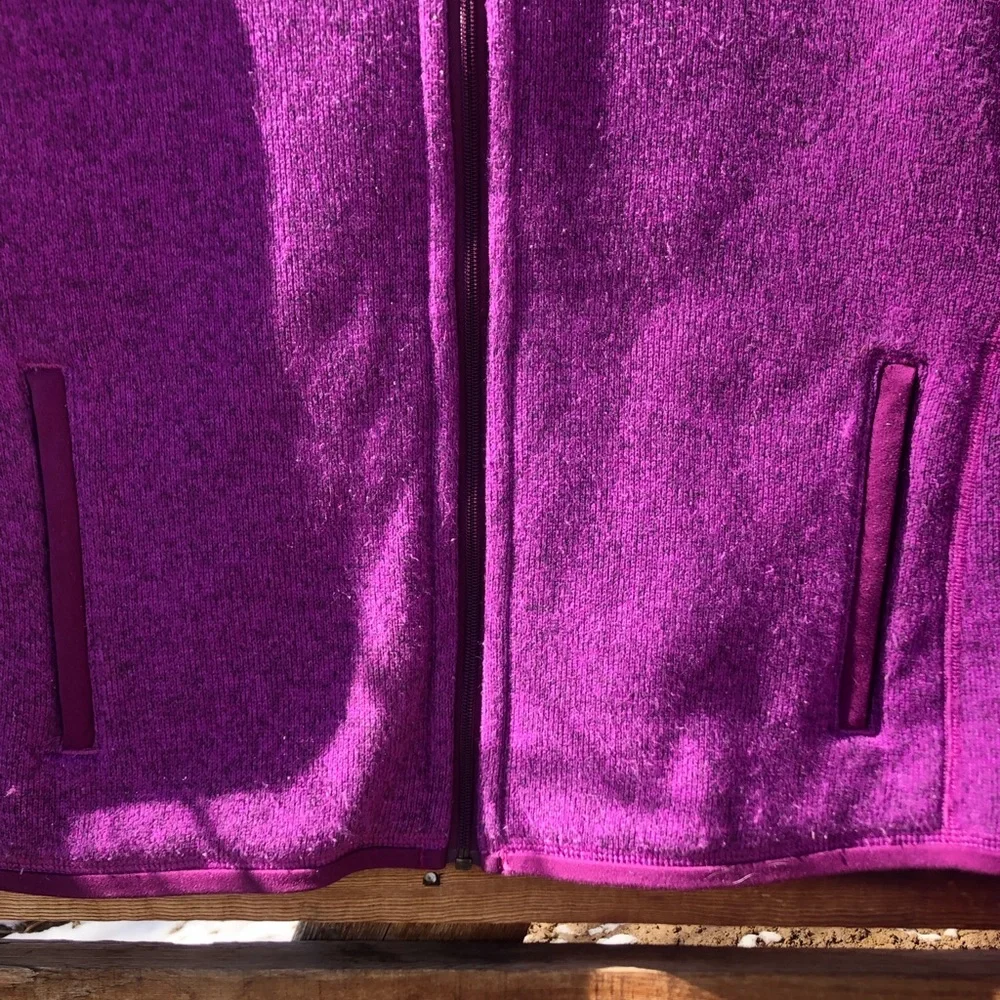 XS Maroon Patagonia Sweater Jacket - Picture 3 of 5